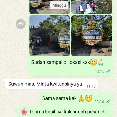 Pengiriman Papan Bunga Duka Panunggangan Barat