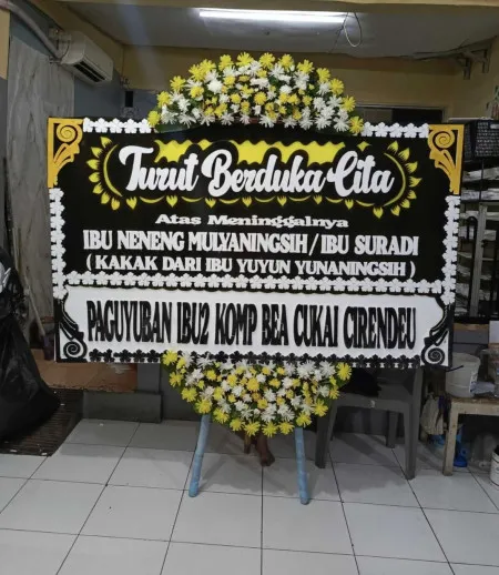 Papan Bunga Duka Panunggangan Barat